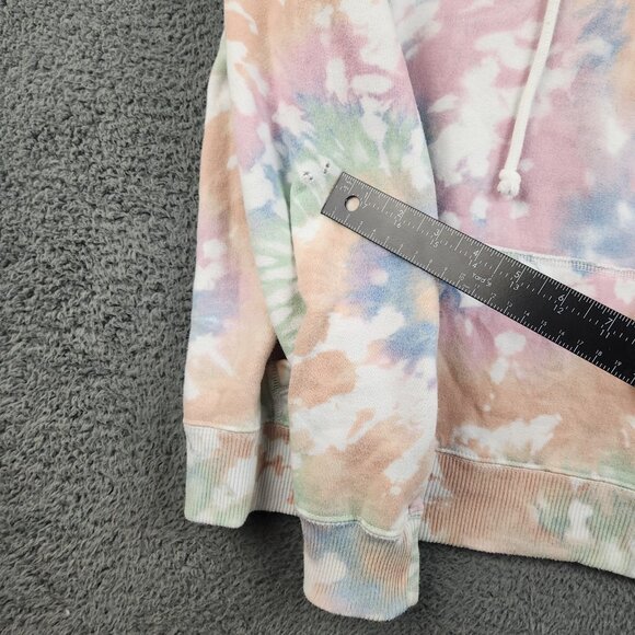 VTG Y2K Hollister Hoodie Sweatshirt Men Small Spellout Sleeve Pocket Skater Hood - Picture 10 of 12